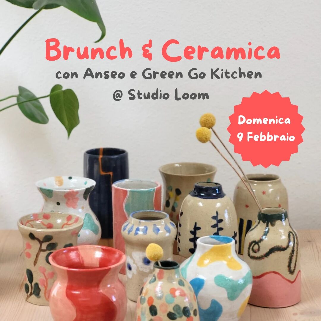 Brunch & Ceramica cucina vegana e workshop di decorazione ceramica