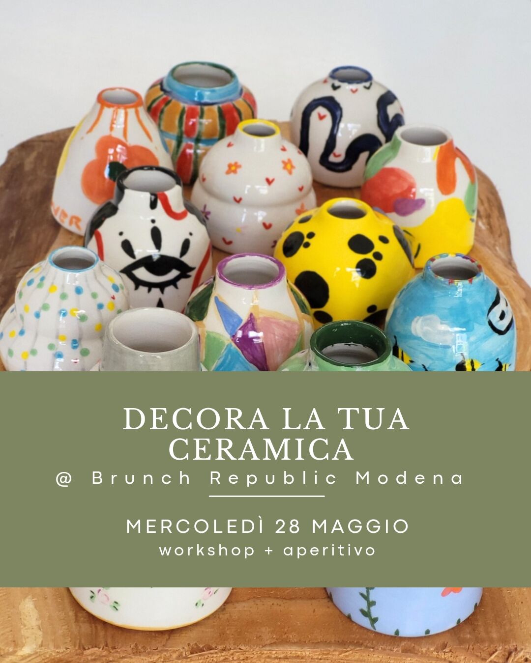 Decora la tua ceramica con Anseo da Brunch Republic Modena