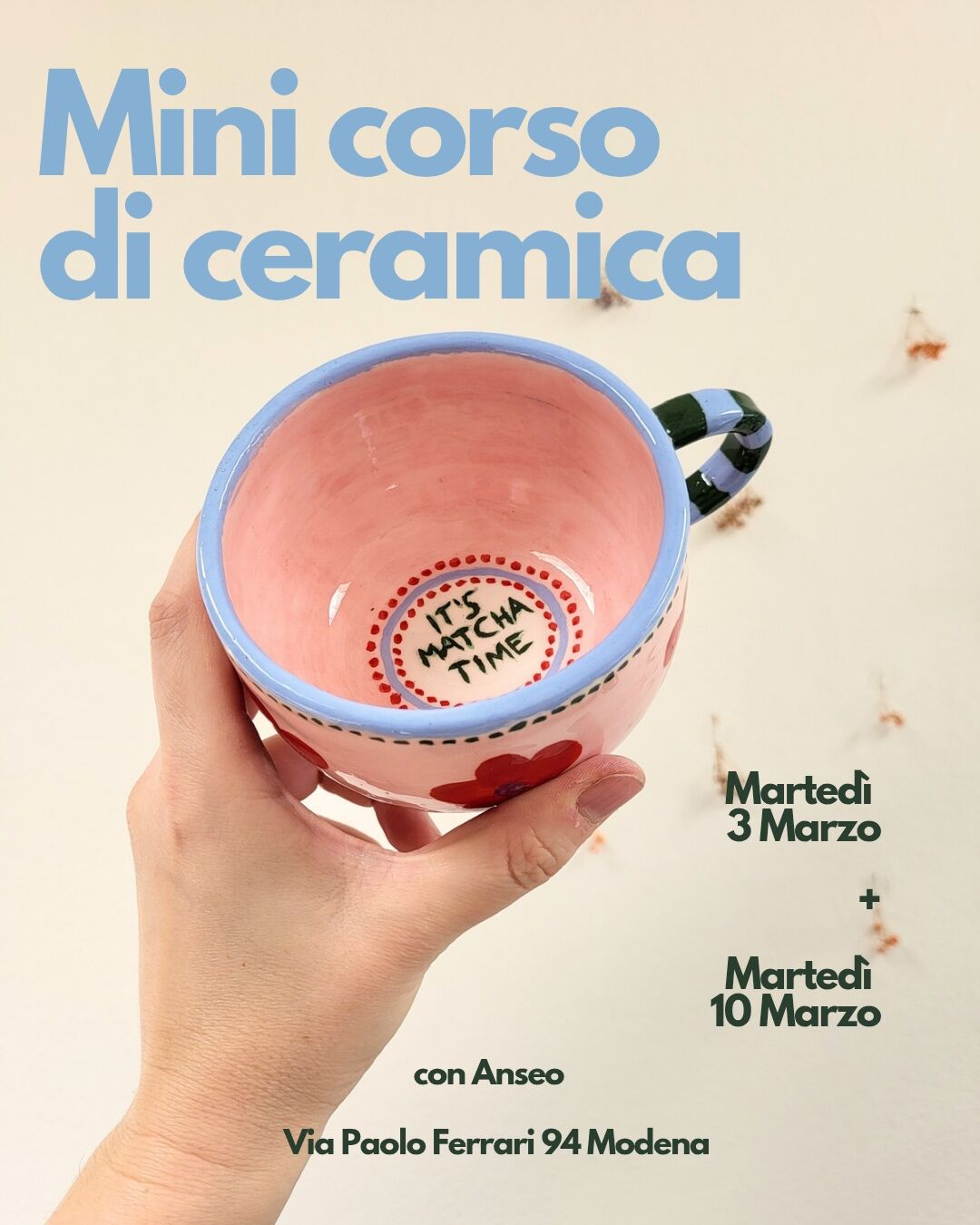 Mini corso di ceramica con Anseo a Modena